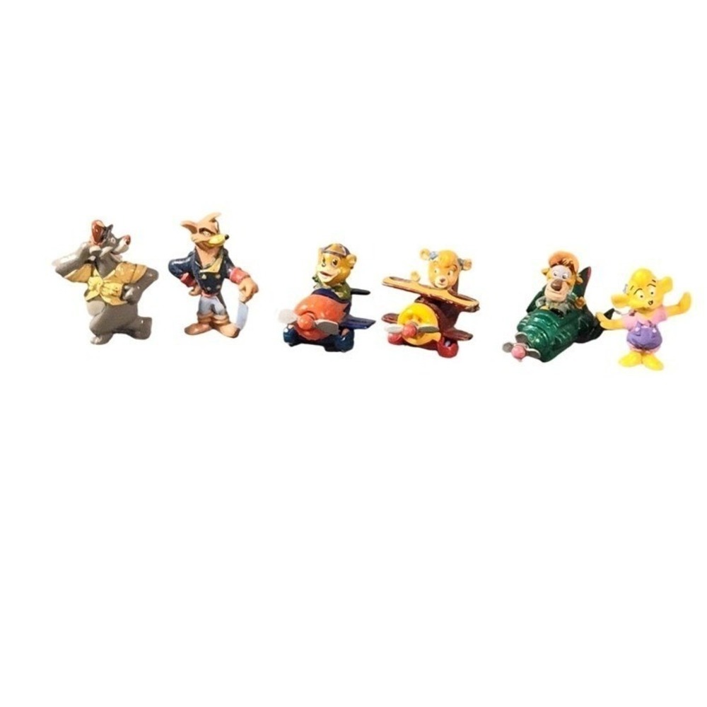 Vintage Disney TaleSpin Applause 3" PVC Figure Lot 6 Character Mini Plane Toys‎